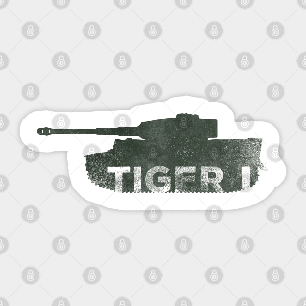 Tiger One Tank Sticker by Art Designs